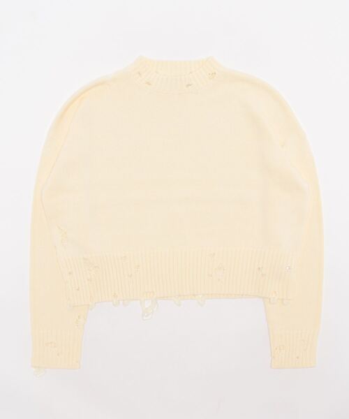 「TITE IN THE STORE」 長袖ニット 38 ネイビー レディース_画像5