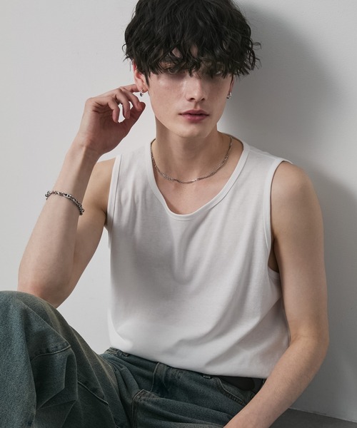 CIYOT タンクトップ 「CIYOT」サイドスリット レイヤード タンクトップ