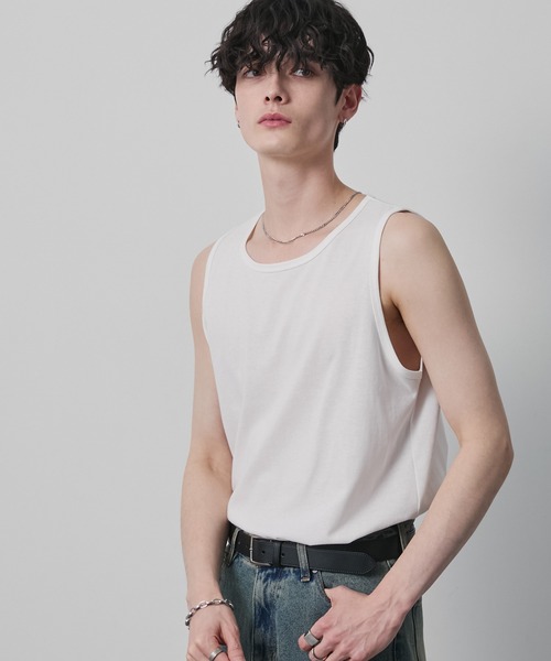 CIYOT タンクトップ 「CIYOT」サイドスリット レイヤード タンクトップ
