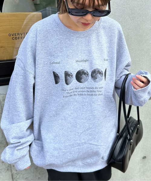 「link lot」 スウェットカットソー X-LARGE ブラウン レディース_画像6