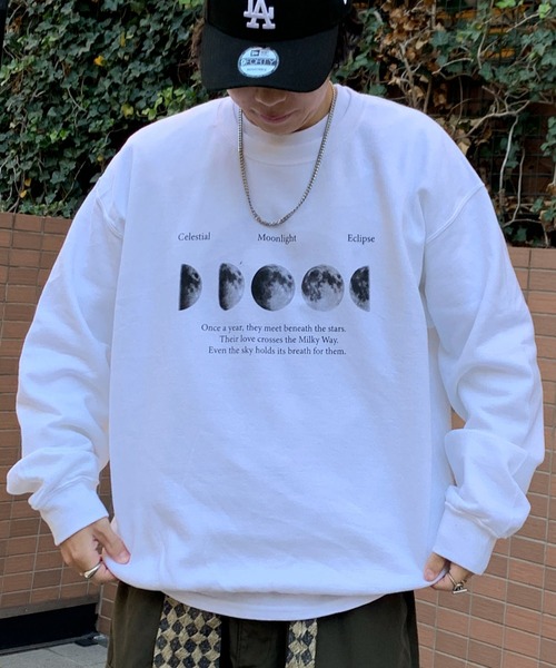 「link lot」 スウェットカットソー X-LARGE ブラウン レディース_画像9