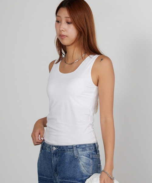 Hanes（ヘインズ） タンクトップ ノースリーブ Hanes originals カップ