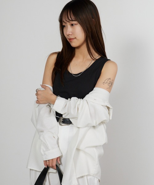 Hanes（ヘインズ） タンクトップ ノースリーブ Hanes originals カップ