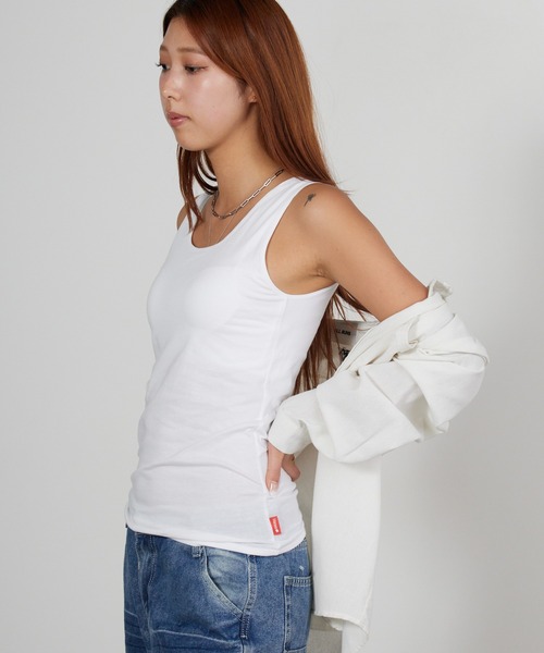 Hanes（ヘインズ） タンクトップ ノースリーブ Hanes originals カップ