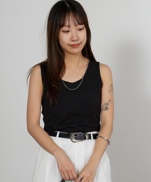 Hanes（ヘインズ） タンクトップ ノースリーブ Hanes originals カップ