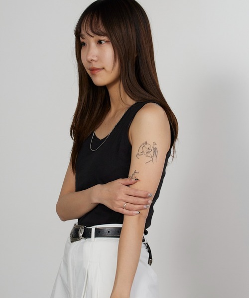 Hanes（ヘインズ） タンクトップ ノースリーブ Hanes originals カップ