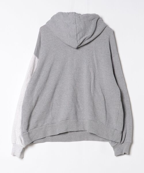 アンスリード　パーカー　グレー UN3D.（アンスリード） パーカー ARM COVER DOCKING ZIPUP HOODIE