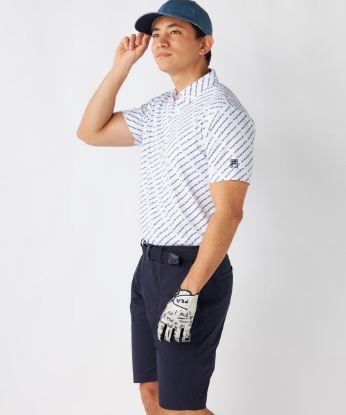 シャツ 「FILA GOLF:フィラゴルフ」総柄半袖シャツ　吸汗速乾　UVカット　ゴルフ メンズ_14