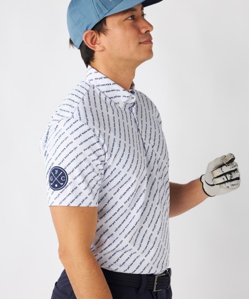 シャツ 「FILA GOLF:フィラゴルフ」総柄半袖シャツ　吸汗速乾　UVカット　ゴルフ メンズ_16