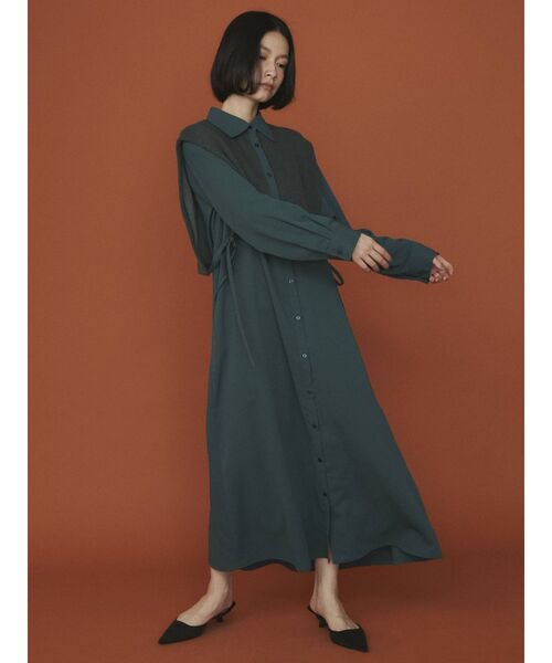 「COTORICA」 長袖ワンピース FREE ブラック レディース_画像8