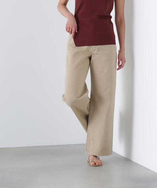 「NATURAL BEAUTY BASIC」 チノパンツ SMALL ベージュ レディース_画像4