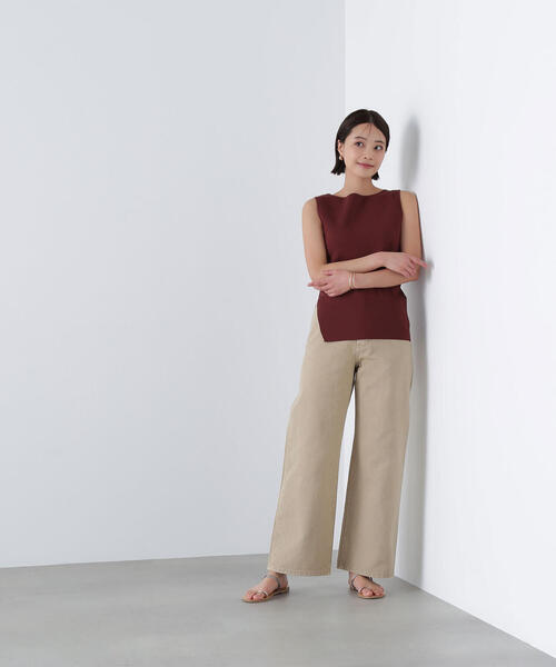 「NATURAL BEAUTY BASIC」 チノパンツ SMALL ベージュ レディース_画像5