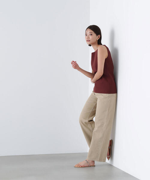 「NATURAL BEAUTY BASIC」 チノパンツ SMALL ベージュ レディース_画像6