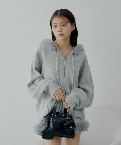 「Chico」 長袖カットソー FREE チャコールグレー レディース_画像3