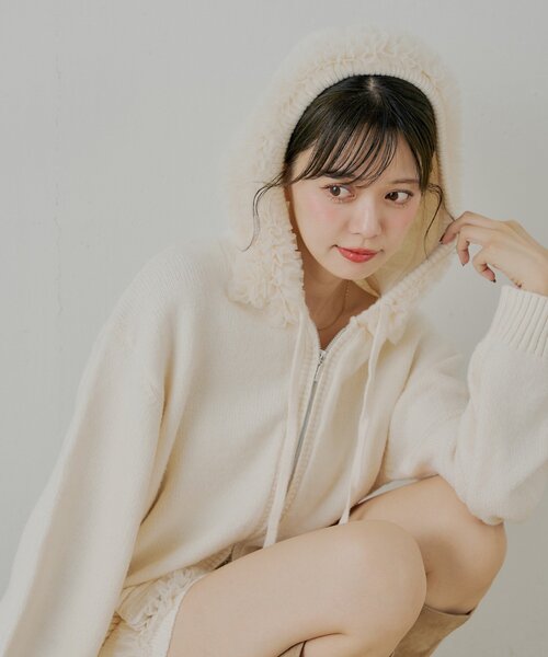 「Chico」 長袖カットソー FREE チャコールグレー レディース_画像8