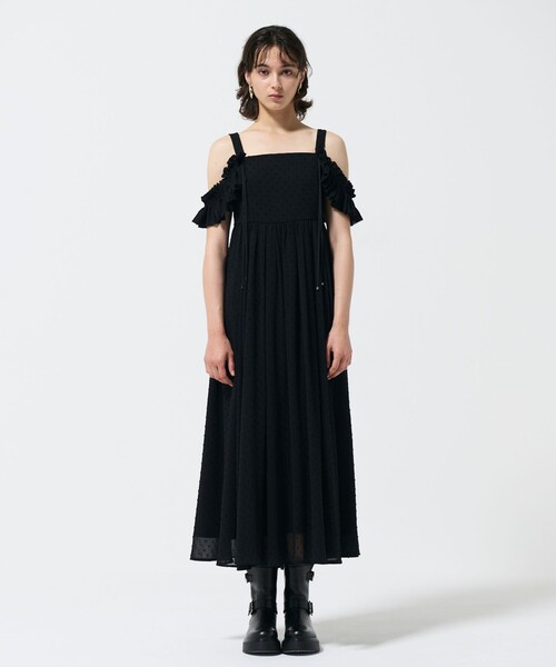 「GRACE CONTINENTAL」 ノースリーブワンピース 38 ブラック レディース_画像4