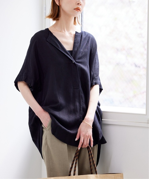 「JOURNAL STANDARD」 半袖ブラウス - ブルー レディース_画像5
