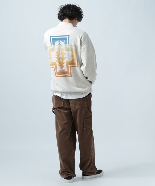 「PENDLETON」 スウェットカットソー LARGE ライトグレー メンズ_画像3