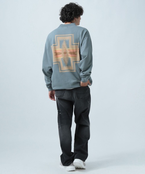 「PENDLETON」 スウェットカットソー LARGE ライトグレー メンズ_画像9