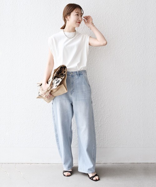 「SHIPS any」 半袖Tシャツ ONE SIZE ホワイト レディース_画像2