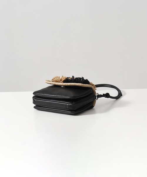 ショルダーバッグ バッグ 「TESSEN CREATION/テッセンクリエーション」FLAP BAG S(flower)/フラップバッグ レディースの画像