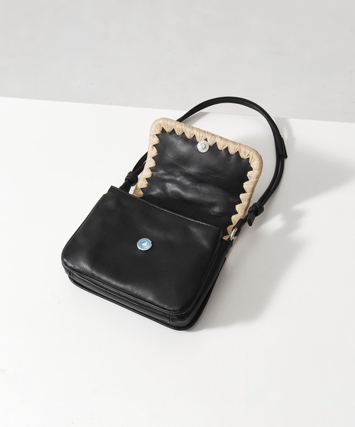ショルダーバッグ バッグ 「TESSEN CREATION/テッセンクリエーション」FLAP BAG S(flower)/フラップバッグ レディースの画像