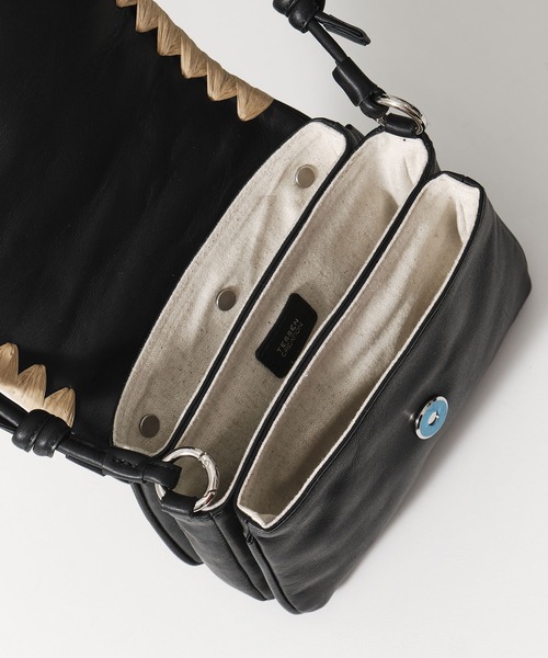 ショルダーバッグ バッグ 「TESSEN CREATION/テッセンクリエーション」FLAP BAG S(flower)/フラップバッグ レディースの画像