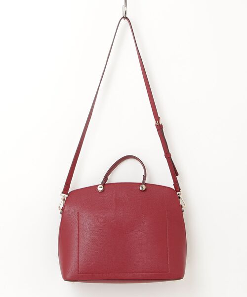 FURLA A4対応 2WAY レザー ハンドバッグ ショルダーバッグ レッド FURLA（フルラ） 2WAYバッグ - レッド レディース : ZOZOTOWN Yahoo!店