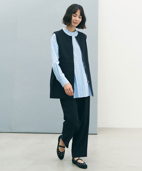 「UNFILO」 長袖ブラウス MEDIUM ブルー レディース_画像8