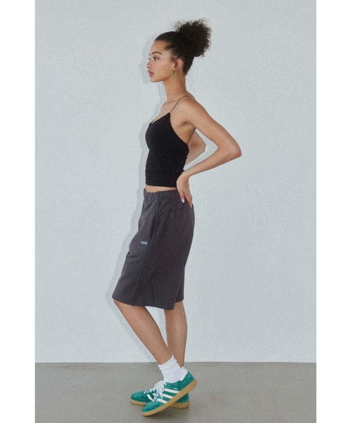 「ALEXIA STAM」 ハーフパンツ M チャコールグレー レディース_画像7