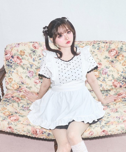 Lovilyn ワンピース フリルエプロンワンピース : ZOZOTOWN Yahoo!店