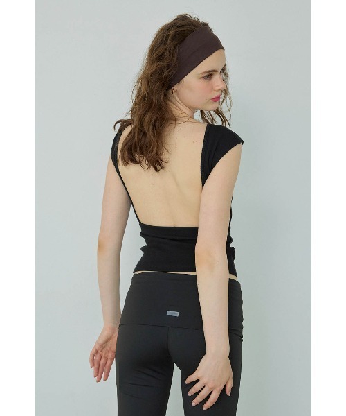 ALEXIA STAM（アリシアスタン） tシャツ Open Back Top /パッドin