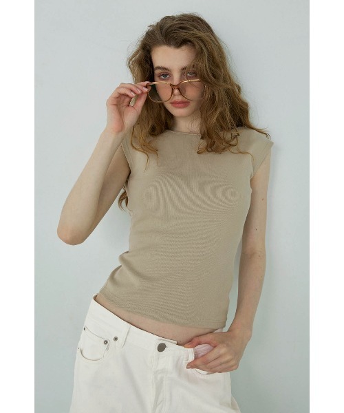 ALEXIA STAM（アリシアスタン） tシャツ Open Back Top /パッドin