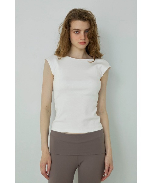 ALEXIA STAM（アリシアスタン） tシャツ Open Back Top /パッドin