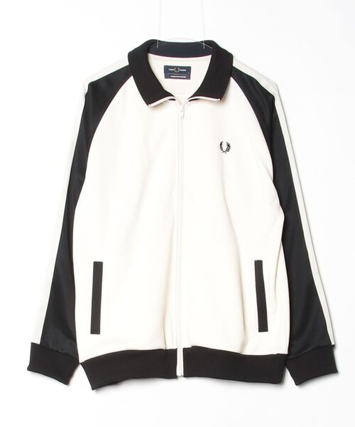 FRED PERRY（フレッドペリー） ジャージブルゾン M ホワイト メンズ
