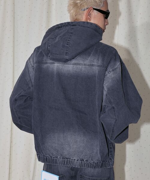 「SEQUENZ」 デニムジャケット MEDIUM ブルー メンズ_画像4