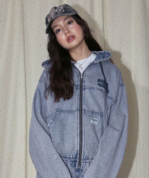 「SEQUENZ」 デニムジャケット MEDIUM ブルー メンズ_画像9