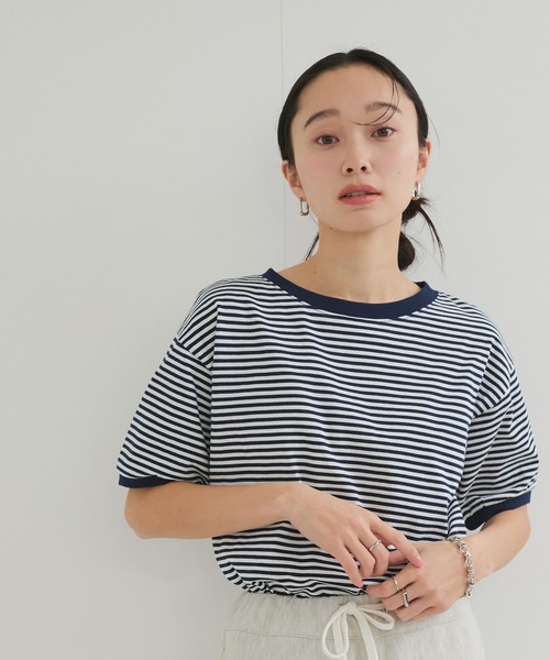 「STAR&STRIPE」 半袖Tシャツ M ネイビー レディース_画像6