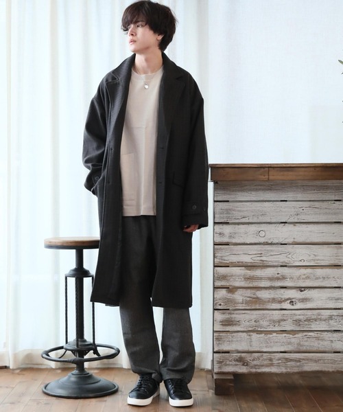 アストラット　チェスターコート SERACE チェスターコート コート 「SERACE」Loose silhouette