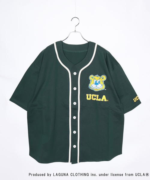 UCLA 七分袖 シャツ 半袖ベースボールシャツ メンズ レディース