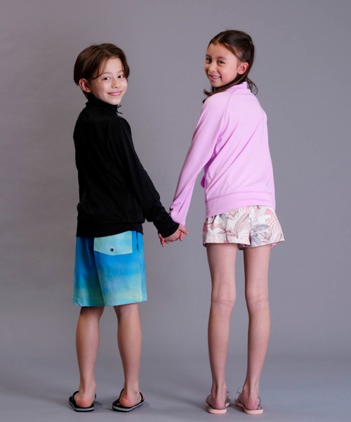 ラッシュガード 「ムラサキスポーツ別注」QUIKSILVER/クイックシルバー OMNI MW ZIP STAND YOUTHオムニ マウンテンアンド