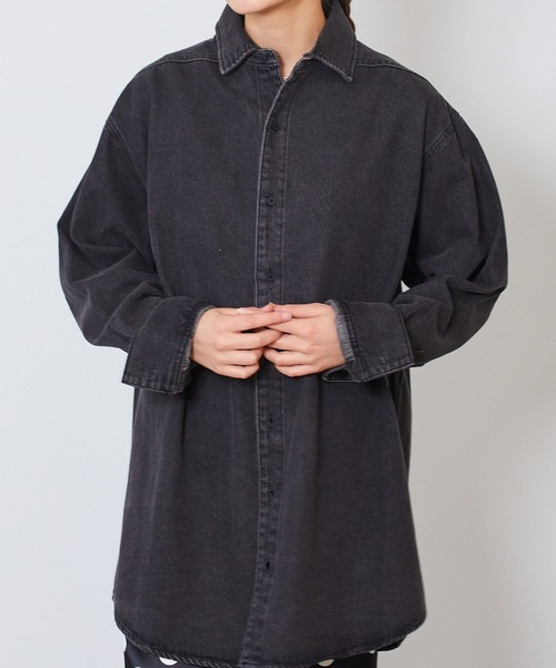 FOG ESSENTIALS ブラックデニム 36 FOG ESSENTIALS シャツ ESSENTIALS/エッセンシャルズ DENIM LS