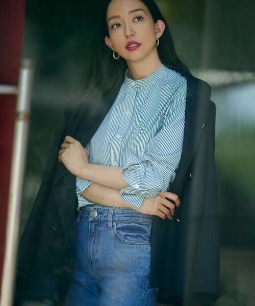 ★23区 杏さん着用 CANCLINI ストライプ ブラウス シャツ ☆23区 杏さん着用 CANCLINI ストライプ ブラウス シャツ - メルカリ
