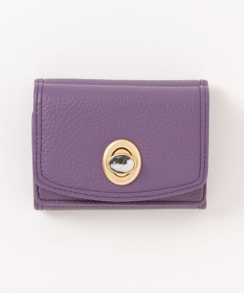 明日まで限定価格+新品*ハシバミの天然石ミニウォレットNavy/ラブラドライト* Hashibami（ハシバミ） ミニ 財布 「HASHIBAMI」「限定 別注カラーあり