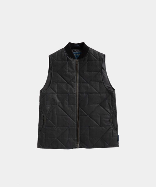 ベスト ジレ BLACKWATCH WAX BOMBER GILET WOMENS / ブラックウォッチ ワックス ボンバージレ ウィメンズ レディー LAVENHAM ベスト ジレ BLACKWATCH WAX BOMBER GILET WOMENS