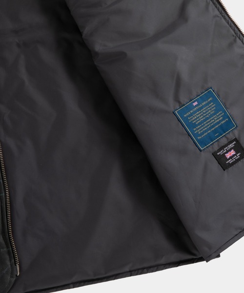 ベスト ジレ BLACKWATCH WAX BOMBER GILET WOMENS / ブラックウォッチ ワックス ボンバージレ ウィメンズ レディー LAVENHAM ベスト ジレ BLACKWATCH WAX BOMBER GILET WOMENS
