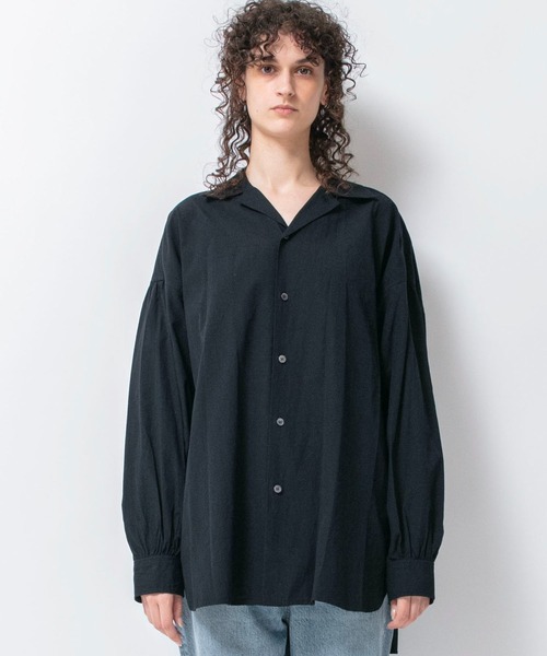 Johnbull（ジョンブル） ブラウス シャツ オープンカラーチャンキー