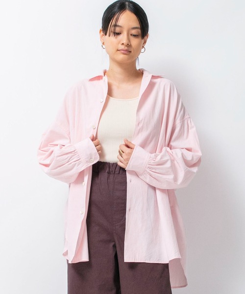 Johnbull（ジョンブル） ブラウス シャツ オープンカラーチャンキー