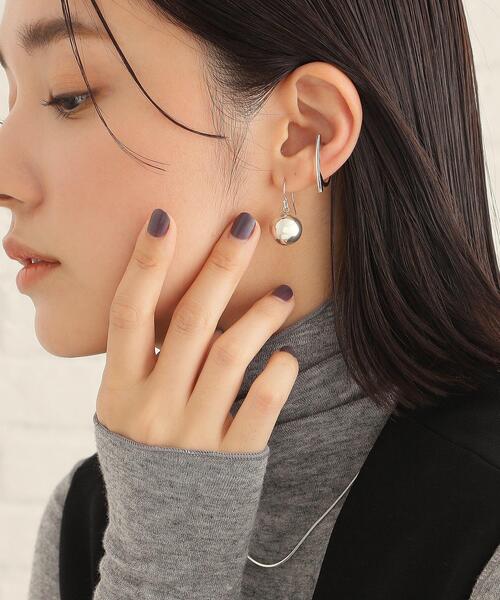 COCOSHNIK（ココシュニック） ピアス シルバー ホロウボール フック