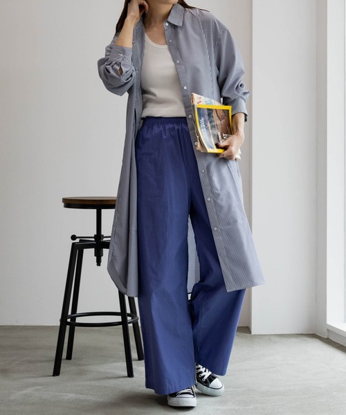 100%コットン Dickies デニム ワイドパンツ ブラックフライデー Dickies パンツ ディッキーズ コットンダンプワイドパンツ